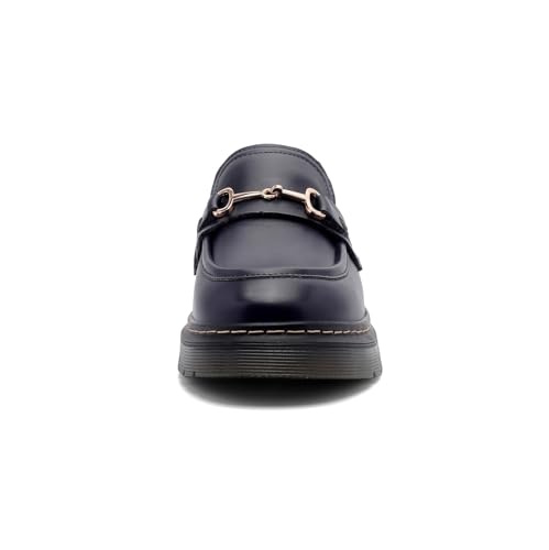 Slip On Chunky Loafers for Women Comfortable Oxford Platform Loafers Lug Sole