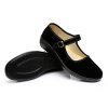 Upgraded Women's Velvet Mary Jane Shoes Black Cottton Old Beijing Cloth Flats Yoga Exercise Dance Shoes