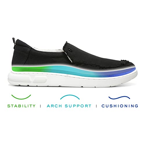 Beach Seaview Casual Men’s Slip On Sneakers-Sustainable Shoes That Include Three-Zone Comfort with Orthotic Insole Arch Support,