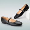 Women's Flats Mary Jane Ballet Flats for Women Classic Square Toe Women Shoes Dressy Comfort Ankle Strap Flats for Women
