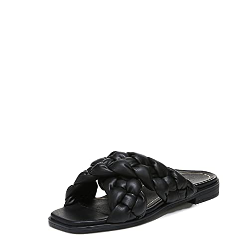Women's Poppy Braided Vio-Motion Insole Slide Sandal- Supportive Dressy Flat Sandals That Includes an Orthotic Insole and