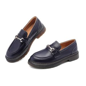 Slip On Chunky Loafers for Women Comfortable Oxford Platform Loafers Lug Sole
