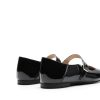 Women's Silver Square Toe Mary Jane Flats: Comfortable Casual Slip On Dress Shoes with Buckle Strap for Women's Daily Wear