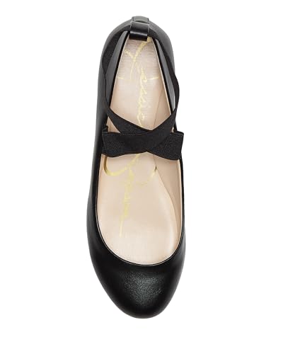 Mandayss Women's Pull-On Criss-Cross Ankle Ballet Flats Shoes