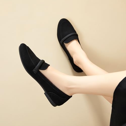 Women's Flats Shoes Ballet Flats Fashion Round Toe Comfortable Flats Dressy Slip on Loafers for Women