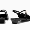 Womens Mary Jane Chunky Low Heels Slingback Ballet Flats Closed Square Toe Wedding Dress Shoes
