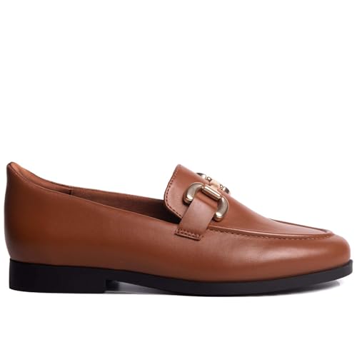 Womens Hands Free Slip On Fashion Classic Casual Comfort Buckle Loafers for Women