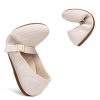 Women's Mary Jane Flats Comfortable Dressy Ballet Flats Casual Round Toe Slip On Washable Knitted Fabric Office Work Woman Shoes