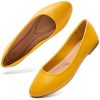 Women's Flats Shoes Ballet Flats Dress Shoes Comfortable PU Leather Slip on Shoes for Women