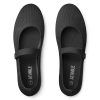 41J7fh7kL.jpg Mary Jane Shoes Women Round Toe Knit Ballet Flats Shoes for Women Comfortable Dressy Washable Adjustable Strap for Work Office