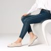 41OR6XpYsiL.jpg Flats for Women Square Toe Ballet Flats Cross Strap Comfortable Arch Support Dressy Knit Flats for Women Mary Jane Flats Slip On