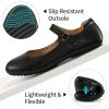 Mary Jane Flats for Women: Dressy Round Toe Ankle Strap Ballet Flats Comfortable Dress Shoes for Work Office Business