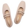 41SVSEl03ML.jpg Women's Flats Square Toe Mary Jane Shoes Ballet Flats with Strap Comfortable Slip On Knit Shoes Dressy Casual