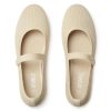 Mary Jane Shoes Women Round Toe Knit Ballet Flats Shoes for Women Comfortable Dressy Washable Adjustable Strap for Work Office