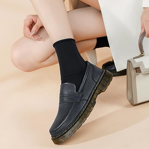 Women's Loafers Classic Penny Loafers for Women Fashion Driving Moccasins Women