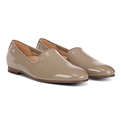 41ZJfU0aJYL.jpg Womens North Willa Comfort Flats- Supportive Walking Shoes for Heel Pain, Plantar Fasciitis with an Arch Support Taupe Pat