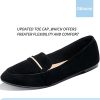 Women's Pointy Toe Loafer Flat Comfortable Faux Suede Work Shoes,Cute Penny Loafer Slip On Ballet Flat