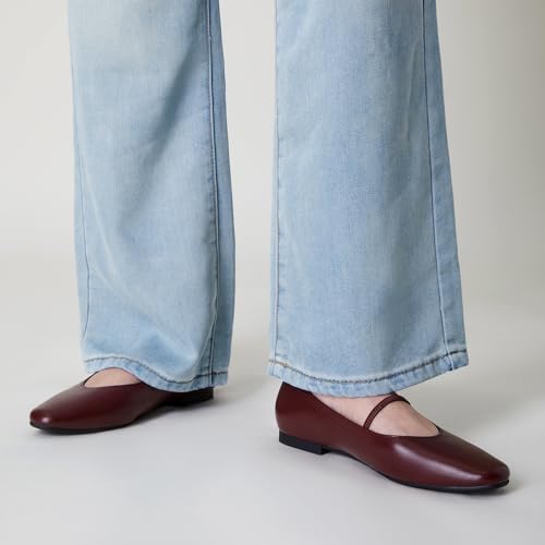 Mary Jane Ballet Flats for Women - Comfortable Closed Toe Shoes With Strap