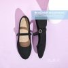41ujoQ8etjL.jpg Mary Jane Flat Shoes Round Toe Ballet Flats for Women Dressy Fabric Business Flats Comfortable Classic Strap Flats for Office