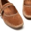 Women's Ballet Flats,Square Toe Velvet Mary Jane Shoes Women,Comfortable Dress Shoes for Women Dressy