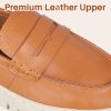 Women's Leather Loafers Flats Slip-ons Shoes Fashion Comfort Casual Lightweight Loafers