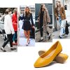 Women's Flats Shoes Ballet Flats Dress Shoes Comfortable PU Leather Slip on Shoes for Women