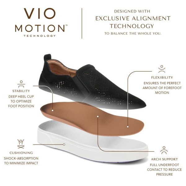 Women's Sneaker Kimmie Perf- Comfortable Slip Ons That Includes a Built-in Arch Support Insole That Helps Correct Pronation and