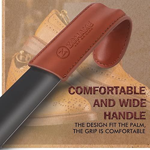 Shoe Horn Long Handle for Seniors Men Women,Metal Long Shoehorn Boot Horn 16.5",Travel Small Shoe Spoon Helper for Kids 7.5"